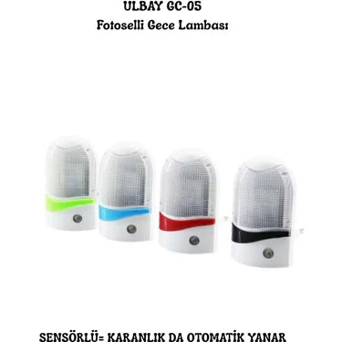 Ulbay Oval Fotoselli Gece Lambası