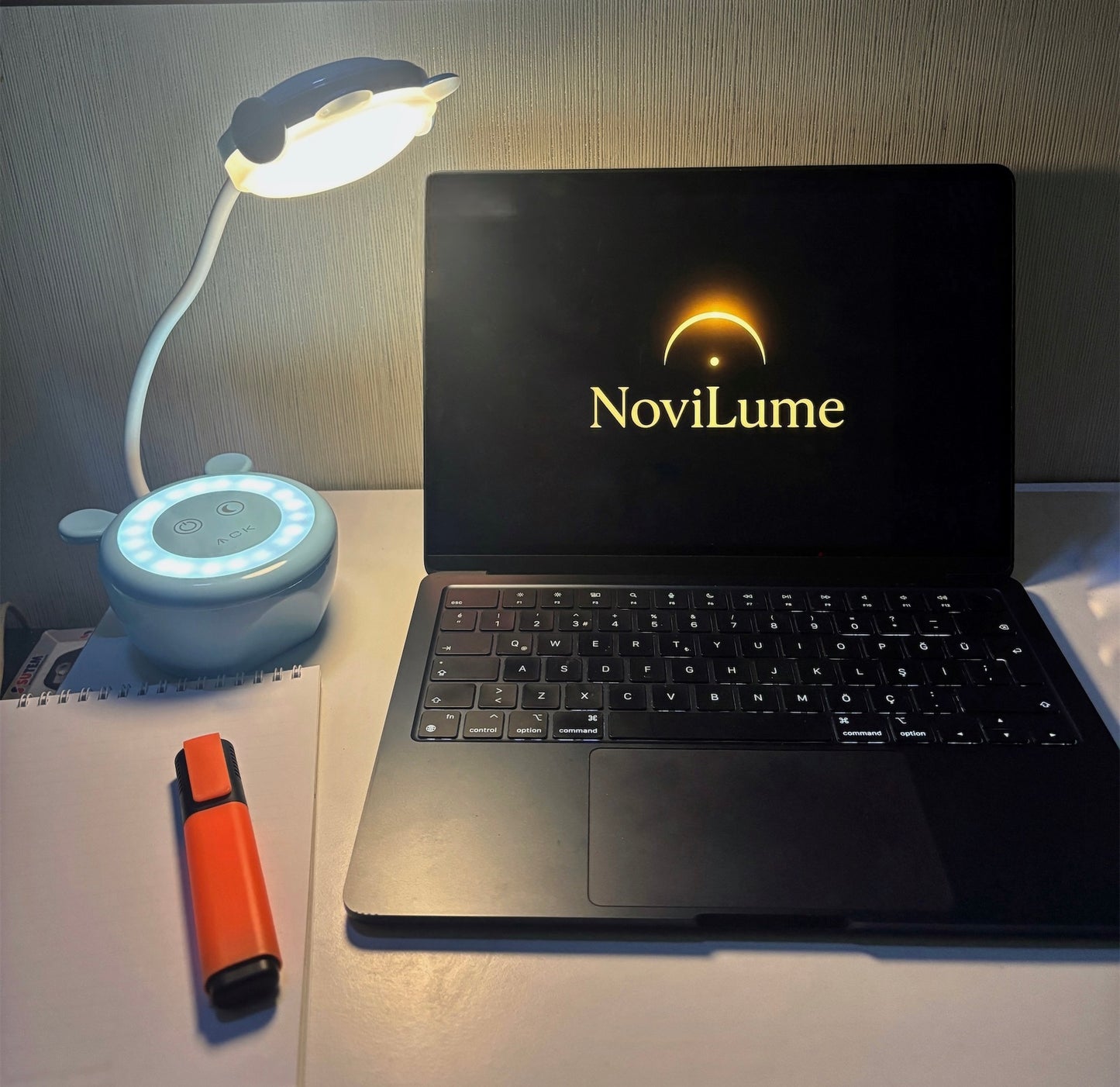 ACK AF11-10010 Şarjlı Dokunmatik LED Masa Lambası | Çift Işık & 3000-6000K