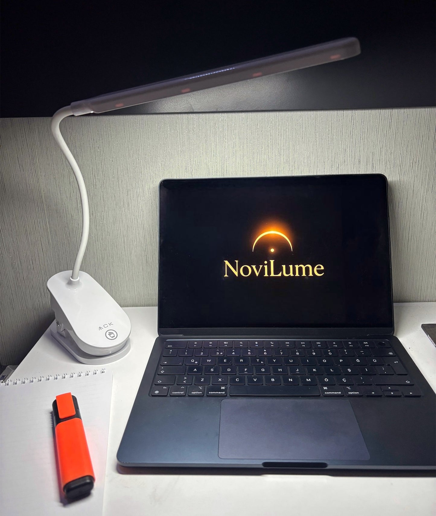 ACK AF11-10012 Şarjlı Dokunmatik LED Masa Lambası | Ayarlanabilir Renk & Parlaklık