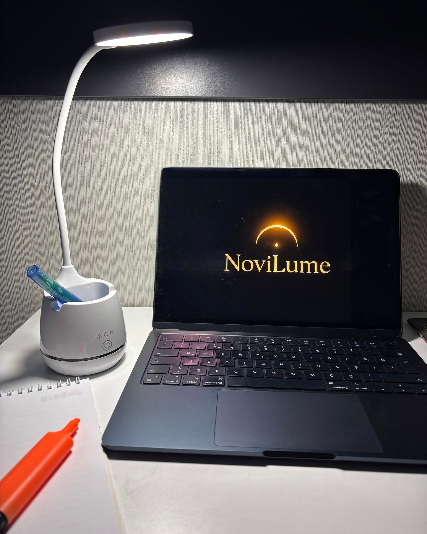 ACK AF11-10014 Şarjlı Dokunmatik LED Masa Lambası | 3 Renk Modlu & Dimlenebilir