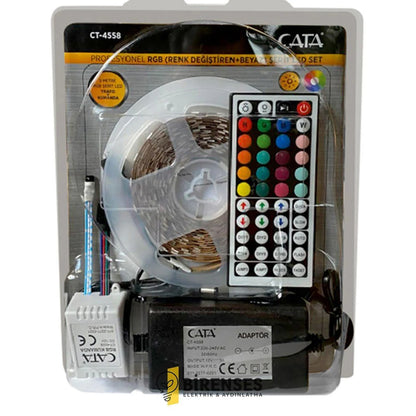 Cata CT-4558 RGB Şerit LED 5 Metre | Uzaktan Kumandalı Dekoratif Renkli Işık