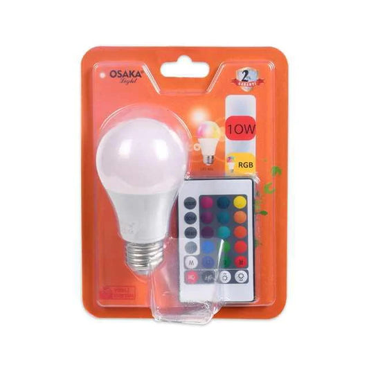 Osaka RGB Uzaktan Kumandalı LED Ampul | 10W Renk Değiştiren Akıllı Lamba